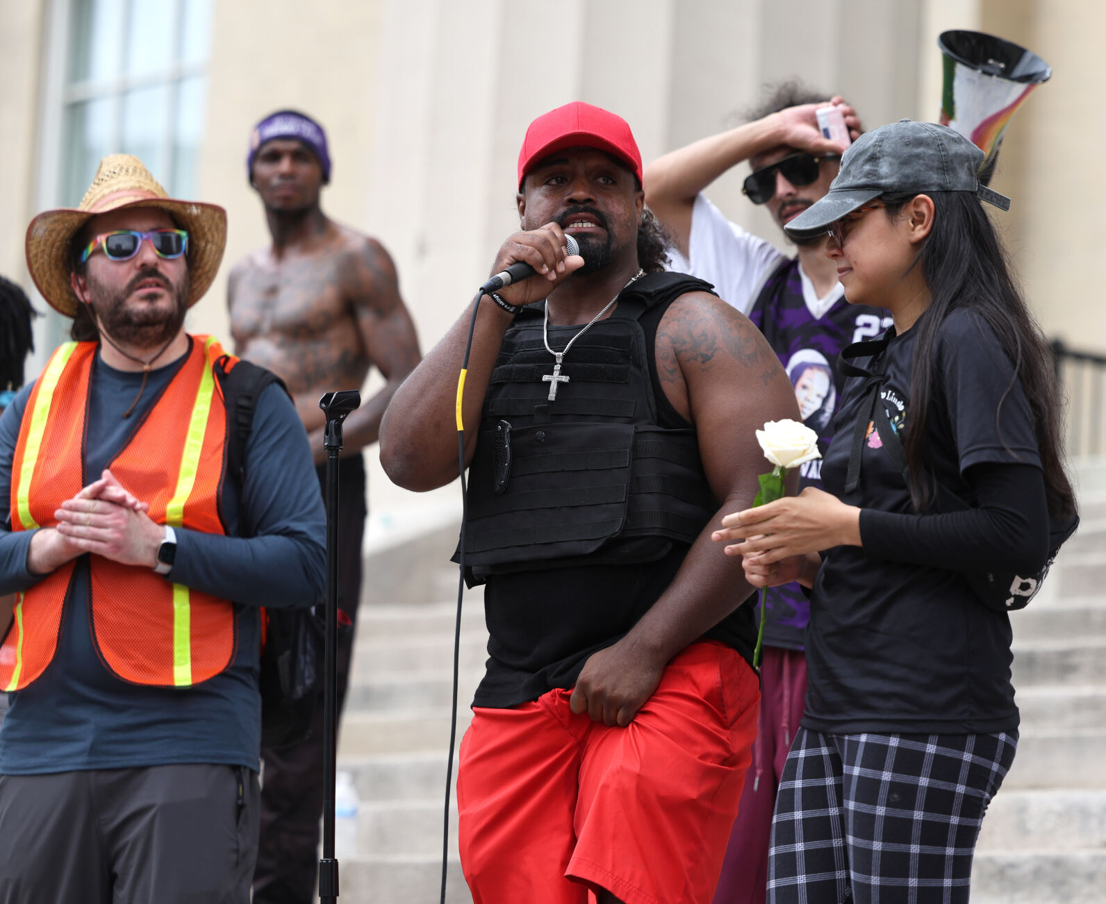 Speakers at No Kings Rally - June 14.JPG